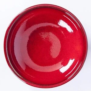 Glazed Red Stoneware Glazed Trinket Dish